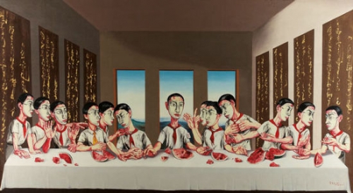 曾梵志作品拍1.8亿港元 成亚洲最贵当代艺术品